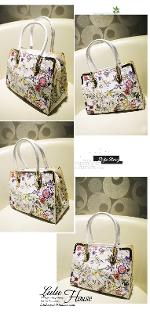 หมดค่ะกระเป๋าLuluhouse รุ่น L98-01FL งานเนี๊ยบมากค่ะ สวยเหมือนรูป เป็นหนัง PU ลายพิมพ์สวย